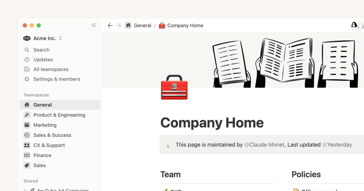 Teamspaces durchsuchen, beitreten und erstellen