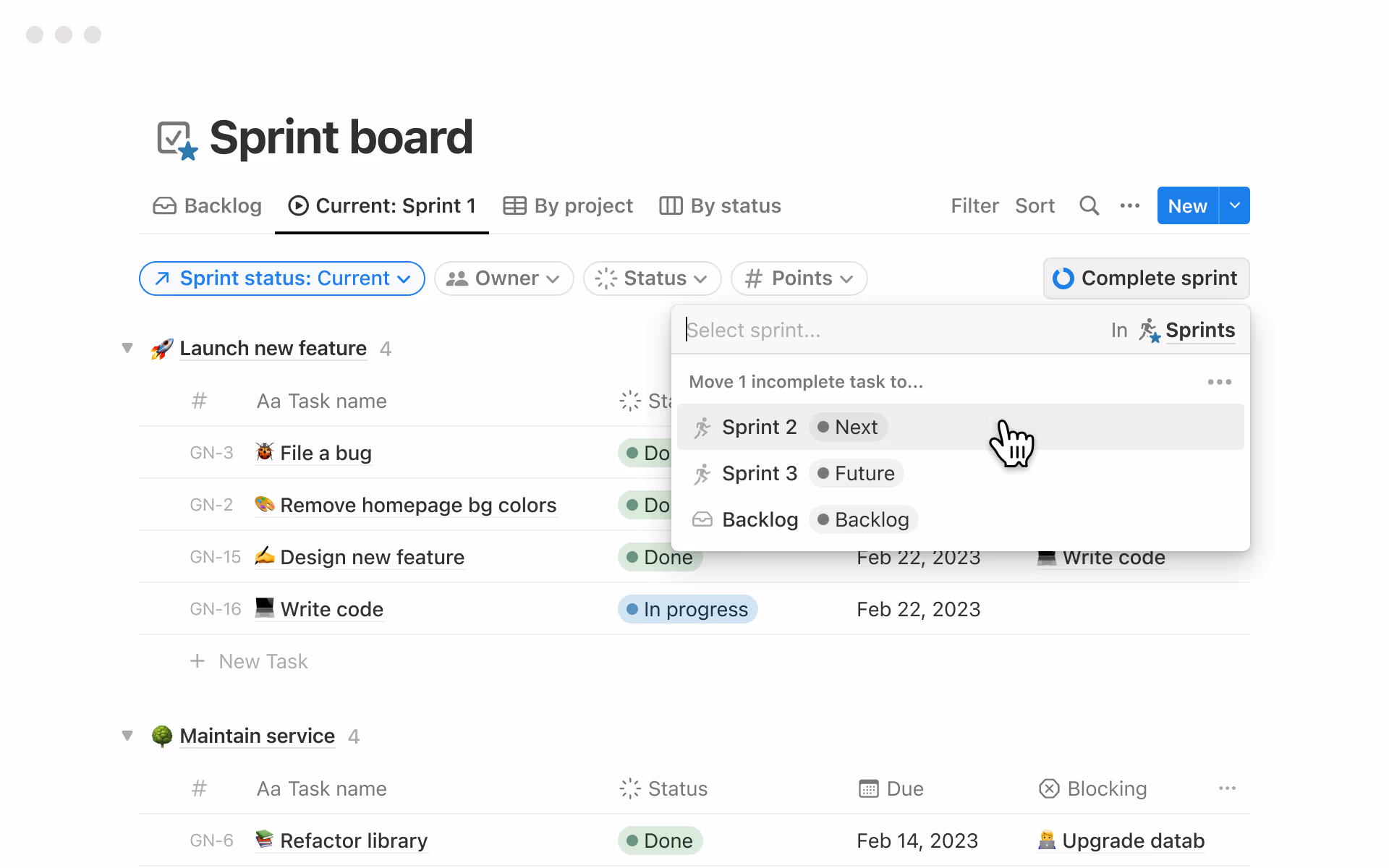Sprint-Board