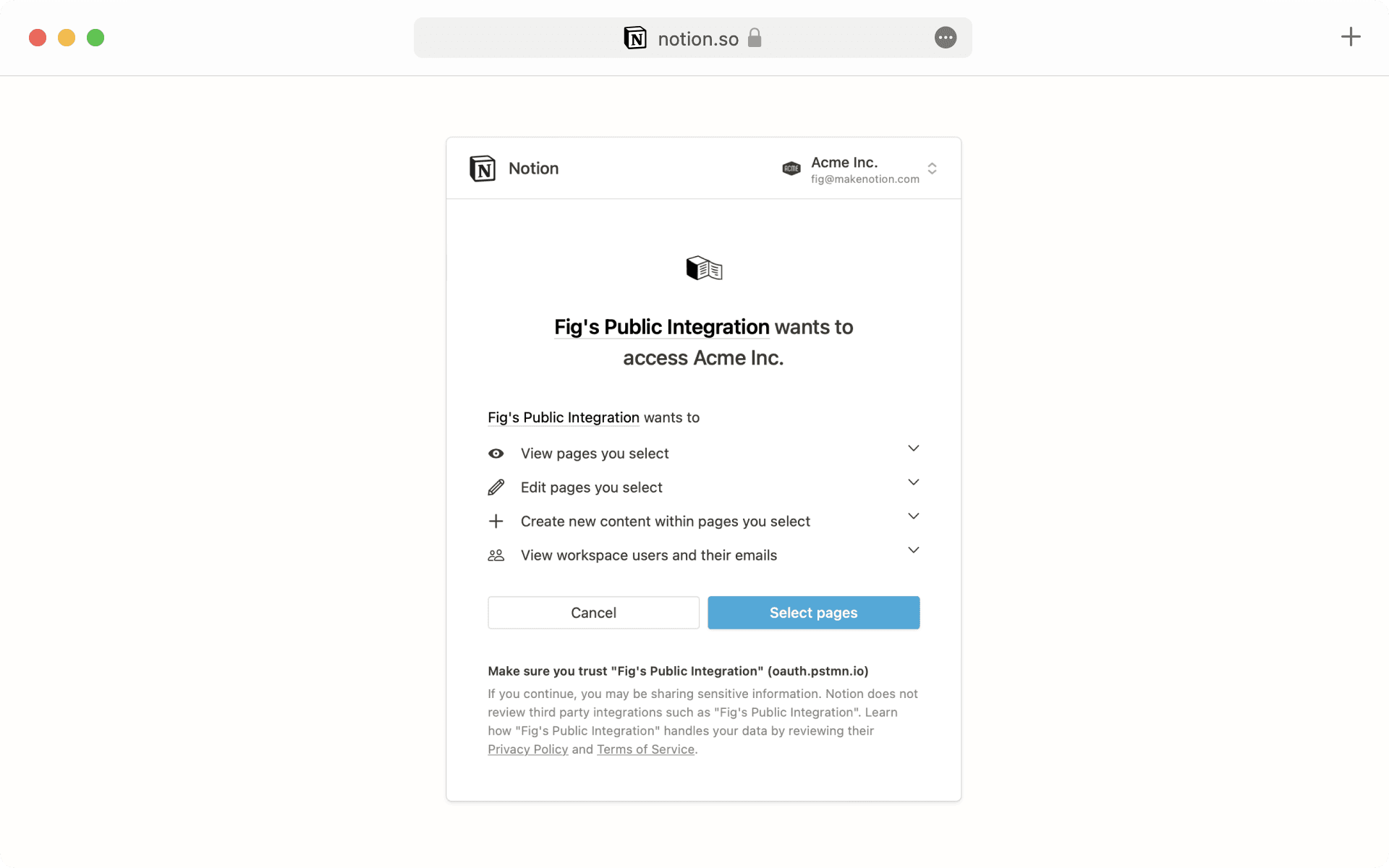 Integrationen hinzufügen und verwalten - OAuth