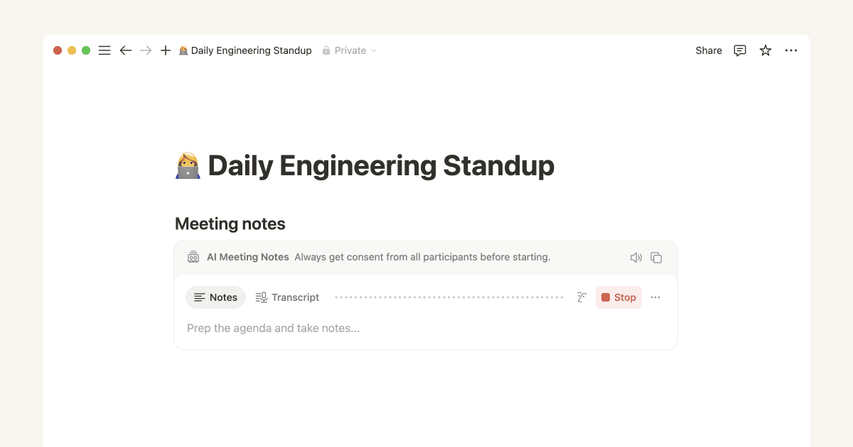 Mit Smart Notes wird dein Meeting perfekt erfasst
