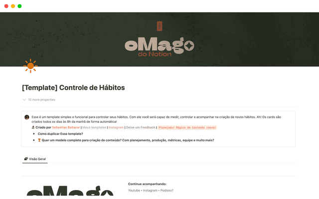 Controle de Hábitos