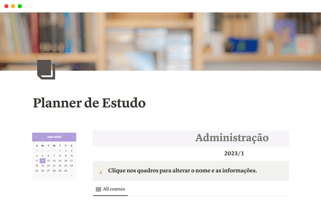 Planner de Estudo