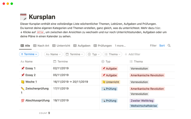 Kursplan