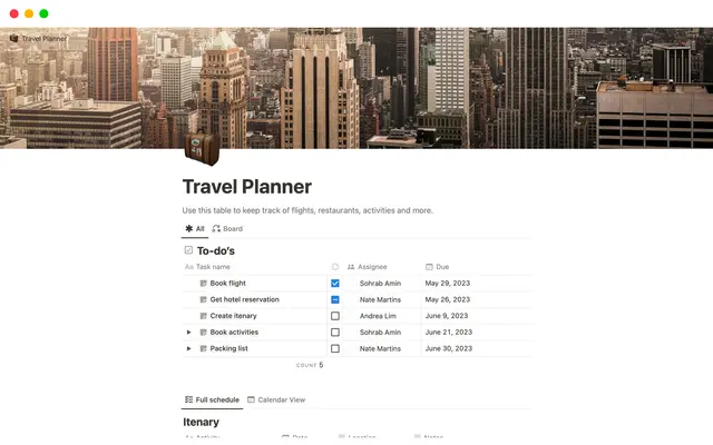 Reiseplaner